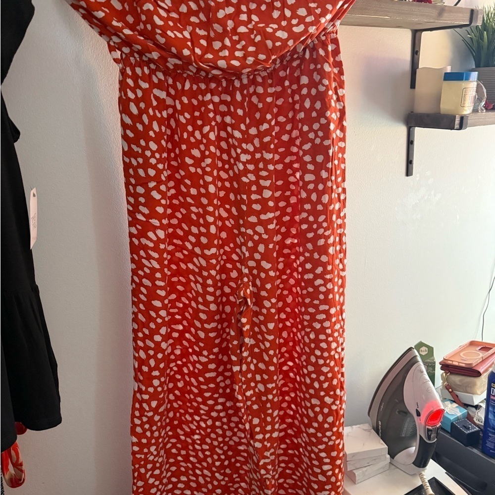 Red and White Polka Dot Dress